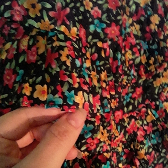 Minuet Silk Floral Strapless Dress - Picture 3 of 6